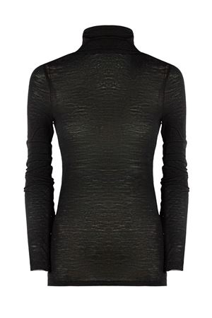 Top a collo alto in misto lana nero SEMI COUTURE | Y5WJ23Y690